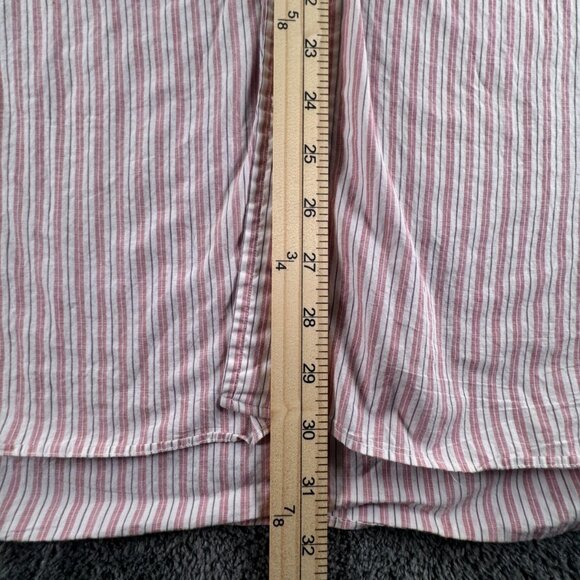 Gitman Bros Long Sleeve Button Up Shirt Men’s 17 35 Striped Pink White Cotton - Picture 4 of 13